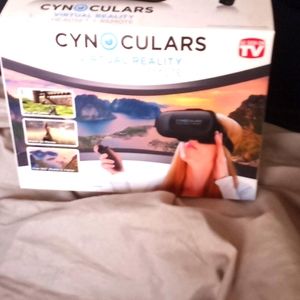As seen on TV cynoculars virtual reality  headset plus remote 3.5" wide black